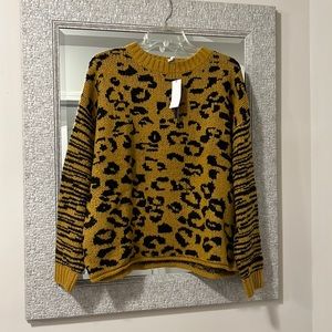 NWT Leopard Print Sweater